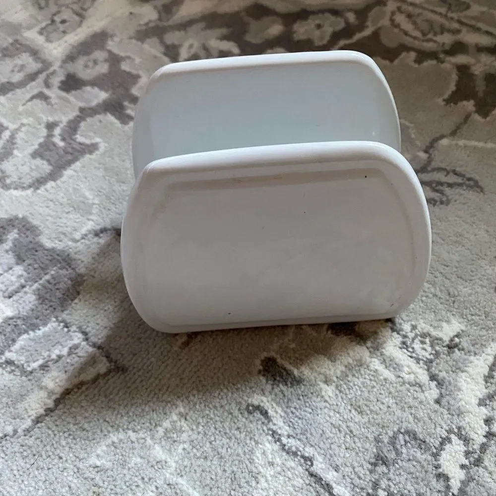 Target Ceramic Embossed Lined Small Napkin Holder